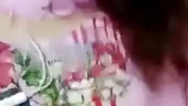 Cute Pakistani girl fingering on video call