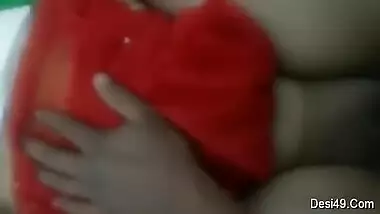 Exclusive- Desi Bhabhi Boob Pressing And Hard Fucked By Hubby