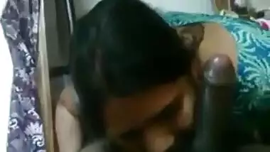 Village maid’s big cock blowjob MMS
