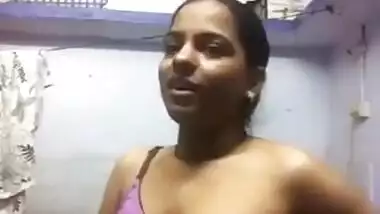Beautiful girl making video for lover