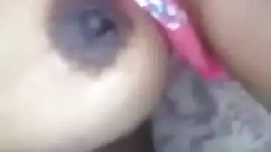 enjoying with big boobs hyderad friend mom