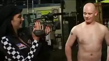 British slut Sahara Knite gets fucked in a garage in boots