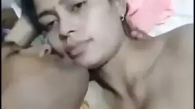 BHABHI BOOBS SUCKED ON BY HUBBY