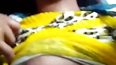 desi girl pushpa showing her melons to lover