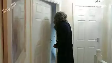 Young teen daughter caught mastubating by dirty grandpa