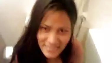 Indian Nude show in Bathroom