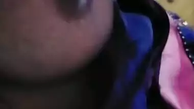 Desi bhabi showing boobs nipple video call with husband