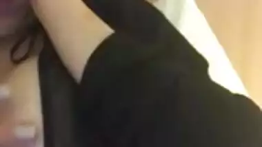 Trying to exposed her boobs but oops moment