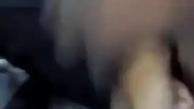 Horny Indian female un green helps man relax touching her XXX boobs