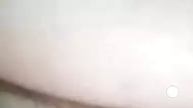 GF showing boobs and hairy pussy to lover