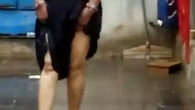 desi aunty rain bath open air roof terrace